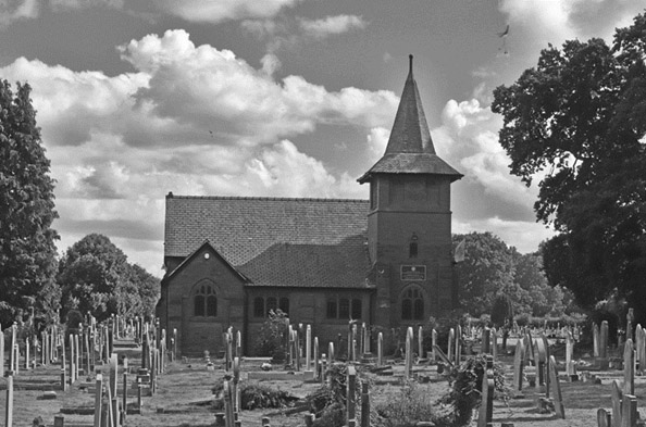 Photo of church in york black and white
