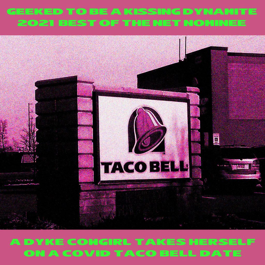 taco bell sign with best of the net 2021 kissing dynamite promo text