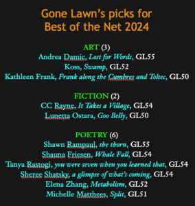 gone lawn 2025 best of the net nomination text with black background