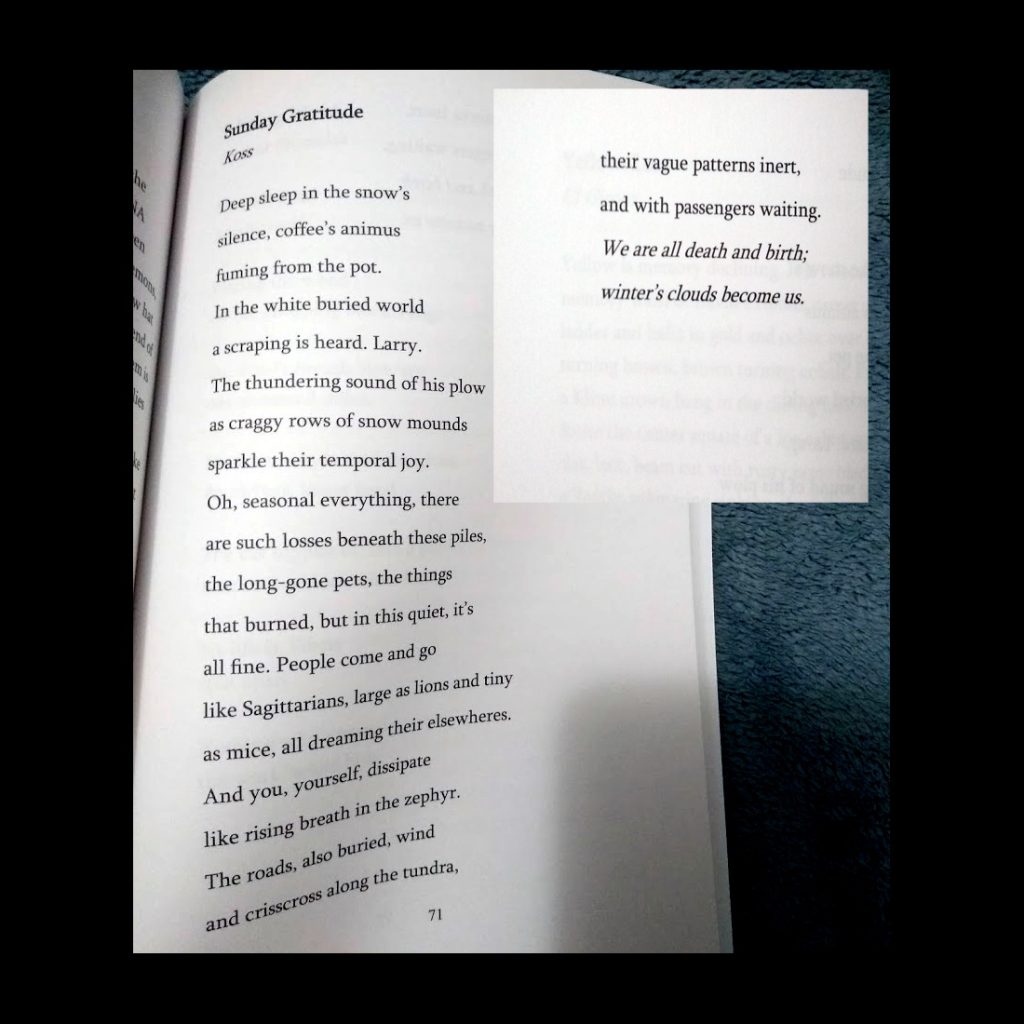 Text photo from Koss poem of a publication in San Pedro River Review.