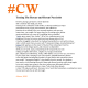 poem about narcissism with orange content warning letters and orange copyright info with white background
